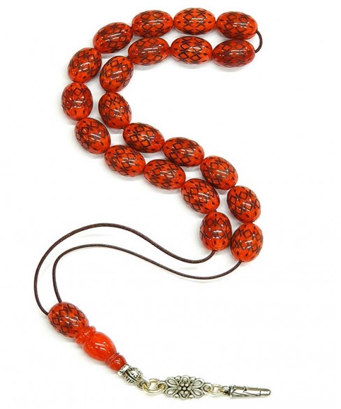 Κομπολόι από Μαστίχα με Πυρογραφία KOM11558