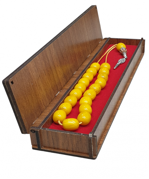 Χειροποίητο ξύλινο κουτί για συλλογές κομπολογιών KOYT10013