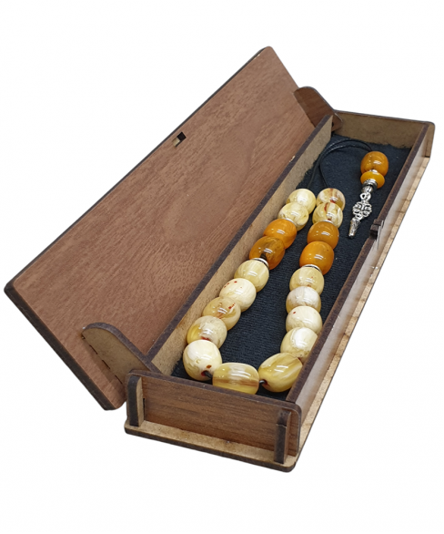 Χειροποίητο ξύλινο κουτί για συλλογές κομπολογιών KOYT10017