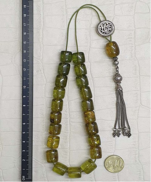 Κομπολόι από Κεχριμπάρι Κολομβίας KOM11430