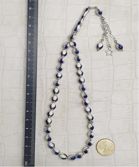 Κομπολόι από Ασήμι και Τεχνητή Ρητίνη KOM11416