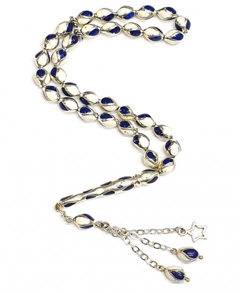 Κομπολόι από Ασήμι και Τεχνητή Ρητίνη KOM11416