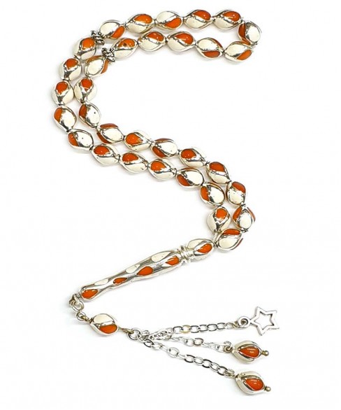 Κομπολόι από Ασήμι και Τεχνητή Ρητίνη KOM11417