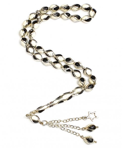 Κομπολόι από Ασήμι και Τεχνητή Ρητίνη KOM11419