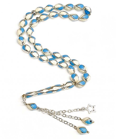 Κομπολόι από Ασήμι και Τεχνητή Ρητίνη KOM11420