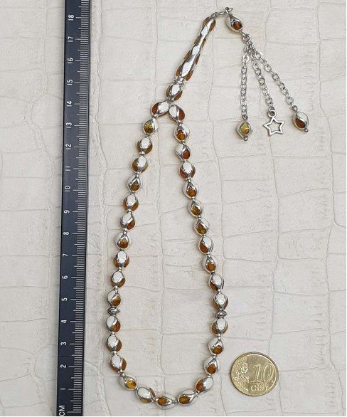 Κομπολόι από Ασήμι και Τεχνητή Ρητίνη KOM11421