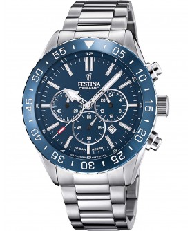 FESTINA Ceramic Chrono Silver Stainless Steel F20575/2