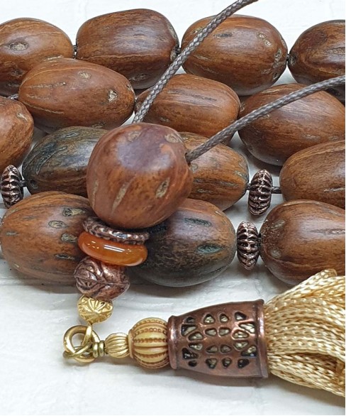 Κομπολόι από Μοσχοκάρυδο KOM11338