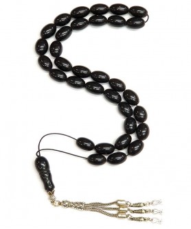 Κομπολόι από μαύρο Κεχριμπάρι Ερζερούμ KOM11323