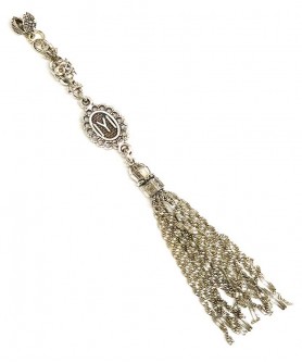 Φούντα επάργυρη κομπολογιού AKS10302