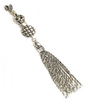 Φούντα επάργυρη κομπολογιού AKS10303