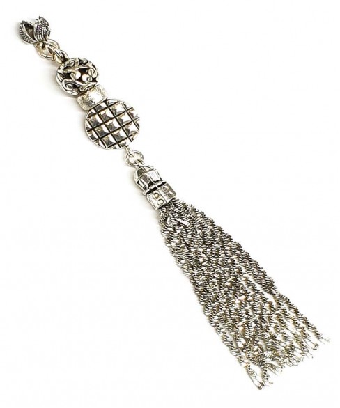 Φούντα επάργυρη κομπολογιού AKS10303