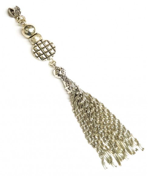 Φούντα επάργυρη κομπολογιού AKS10305