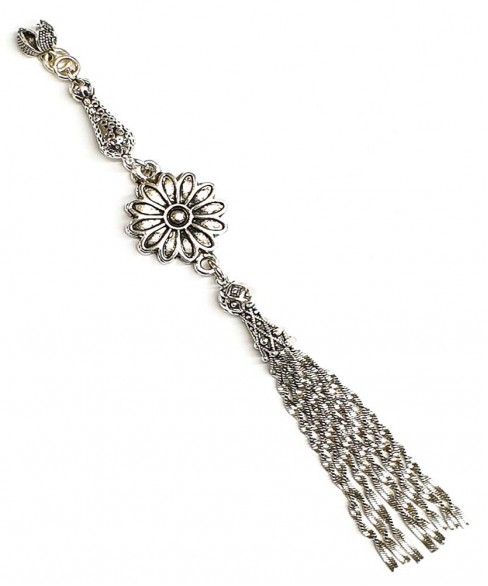 Φούντα επάργυρη κομπολογιού AKS10307