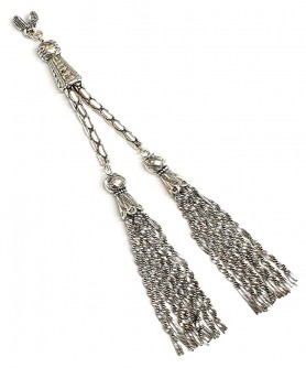 Φούντα επάργυρη κομπολογιού AKS10308