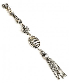 Φούντα επάργυρη κομπολογιού AKS10312