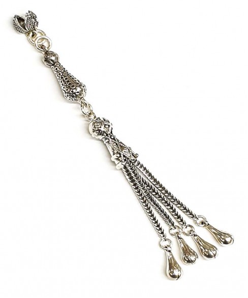 Φούντα επάργυρη κομπολογιού AKS10313