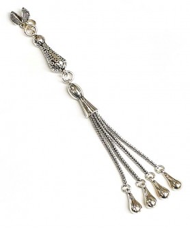 Φούντα επάργυρη κομπολογιού AKS10314