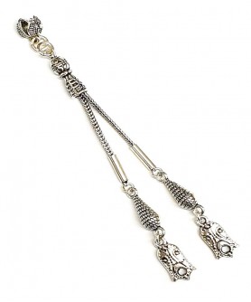 Φούντα επάργυρη κομπολογιού AKS10315