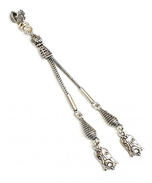 Φούντα επάργυρη κομπολογιού AKS10315