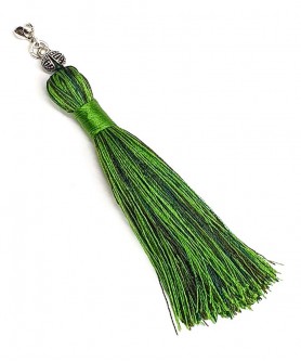 Χειροποίητη υφασμάτινη φούντα για κομπολόι AKS10276