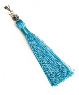 Χειροποίητη υφασμάτινη φούντα για κομπολόι AKS10281