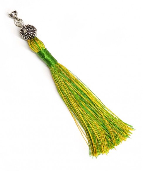 Χειροποίητη υφασμάτινη φούντα για κομπολόι AKS10284