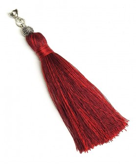 Χειροποίητη υφασμάτινη φούντα για κομπολόι AKS10288