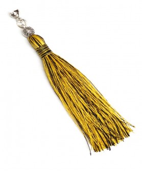 Χειροποίητη υφασμάτινη φούντα για κομπολόι AKS10292