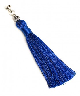 Χειροποίητη υφασμάτινη φούντα για κομπολόι AKS10298