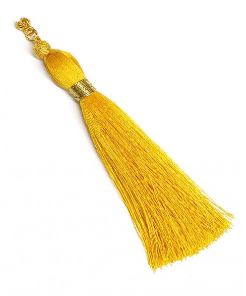 Χειροποίητη υφασμάτινη φούντα για κομπολόι AKS10301