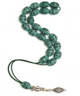 Κομπολόι από Μαστίχα με Πυρογραφία KOM11085