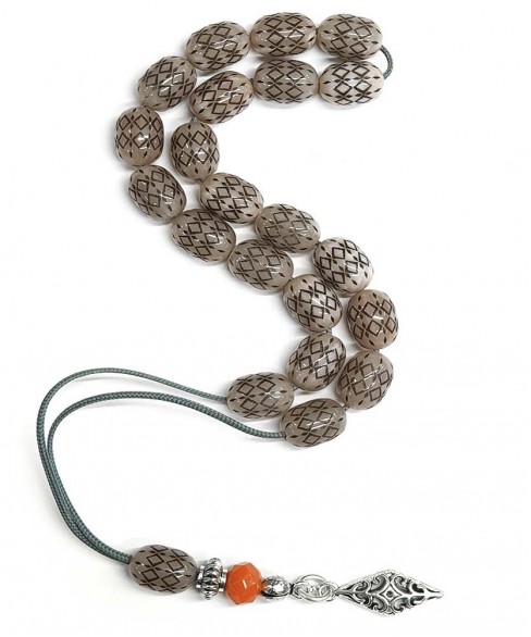 Κομπολόι από Μαστίχα με Πυρογραφία KOM11088