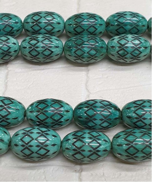 Κομπολόι από Μαστίχα με Πυρογραφία KOM11085