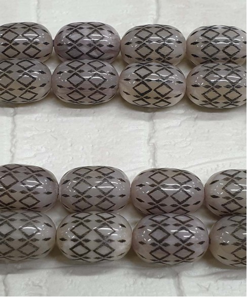 Κομπολόι από Μαστίχα με Πυρογραφία KOM11088