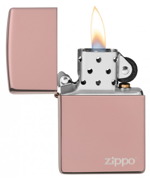 Zippo 49190ZL Rose Gold Logo