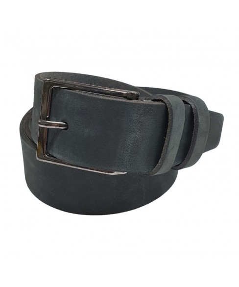 Δερμάτινη Ανδρική Ζώνη KOUROS NS1007 GREY