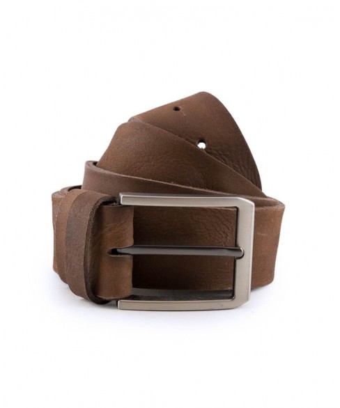 Δερμάτινη Ανδρική Ζώνη KOUROS NS1011 BROWN