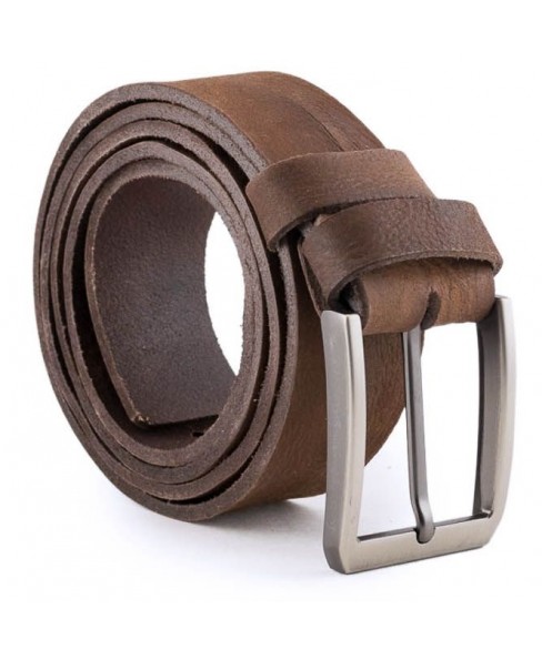 Δερμάτινη Ανδρική Ζώνη KOUROS NS1011 BROWN