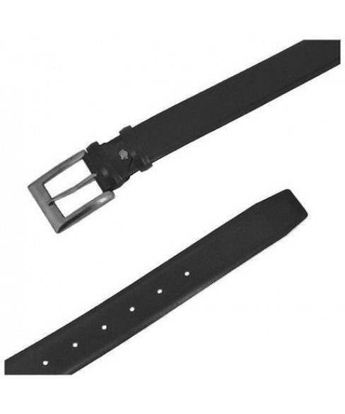 Δερμάτινη Ανδρική Ζώνη KOUROS NS1014 BLACK