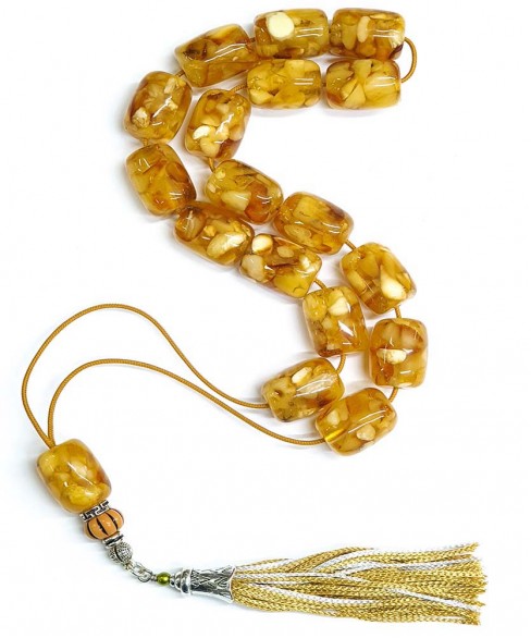 Κομπολόι από Κεχριμπάρι Μωσαϊκό KOM11020