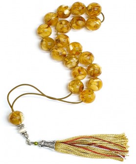 Κομπολόι από Κεχριμπάρι Μωσαϊκό KOM11021