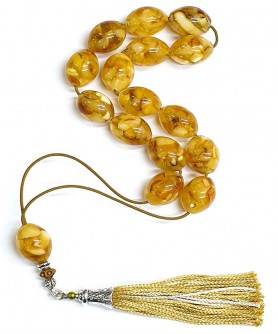 Κομπολόι από Κεχριμπάρι Μωσαϊκό KOM11022