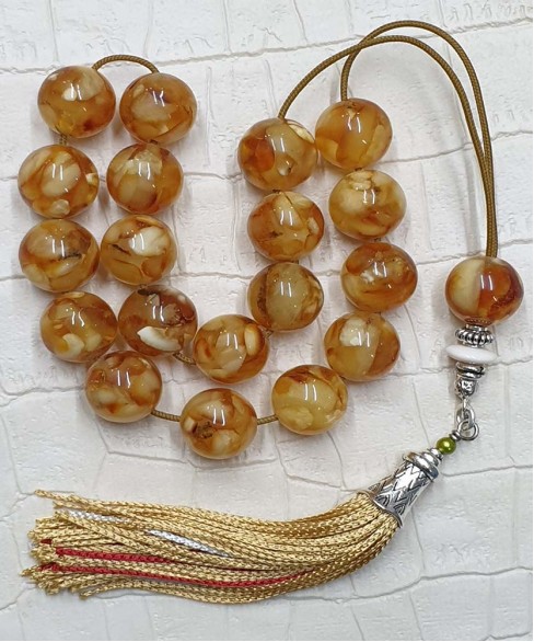 Κομπολόι από Κεχριμπάρι Μωσαϊκό KOM11021