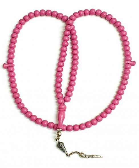 Τεσπίχ (Μουσουλμανικό Προσευχητάρι) από τεχνιτή ρυτίνη με 99 χάντρες TES10039