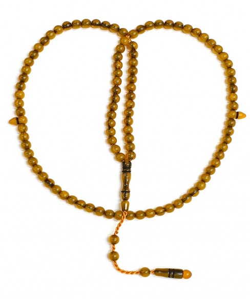 Τεσπίχ (Μουσουλμανικό Προσευχητάρι) από φατουράν με 99 χάντρες TES10051