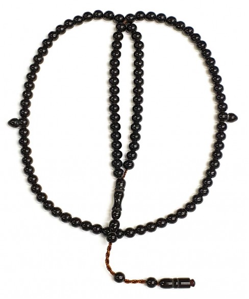 Τεσπίχ (Μουσουλμανικό Προσευχητάρι) από φατουράν με 99 χάντρες TES10042