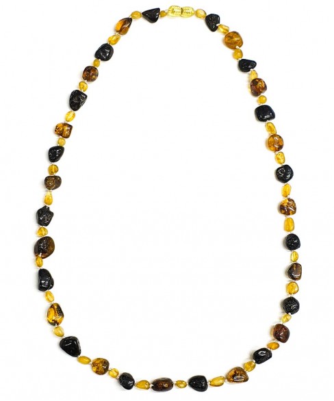 Χειροποίητο γυναικείο κολιέ από ορυκτό κεχριμπάρι KOL10012