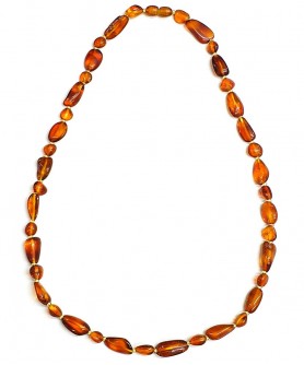 Χειροποίητο γυναικείο κολιέ από ορυκτό κεχριμπάρι KOL10013