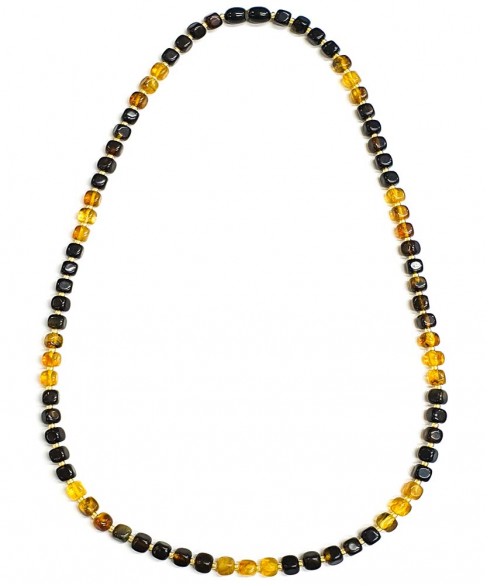 Χειροποίητο γυναικείο κολιέ από ορυκτό κεχριμπάρι KOL10014